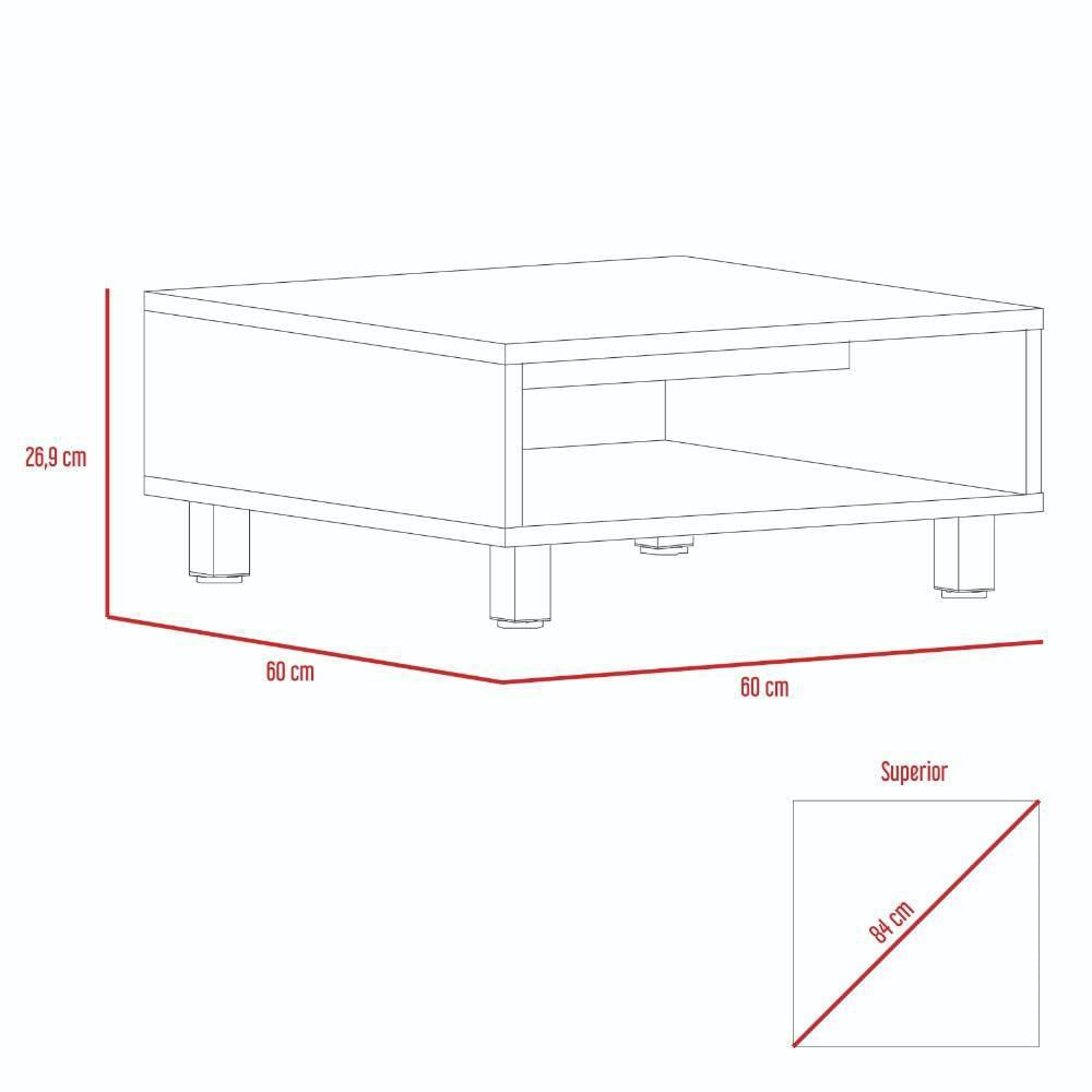Mesa Eclipse Wengue 60 Cm Cuadrada img #5