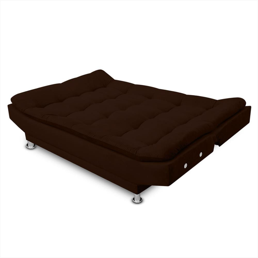 Sofá Cama Curve Magic Class Microfibra Café img #3