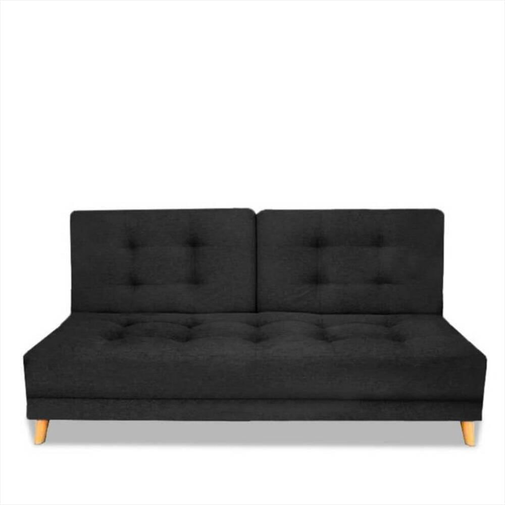Sofá Cama Elastic Magic Class Microfibra Negro img #2