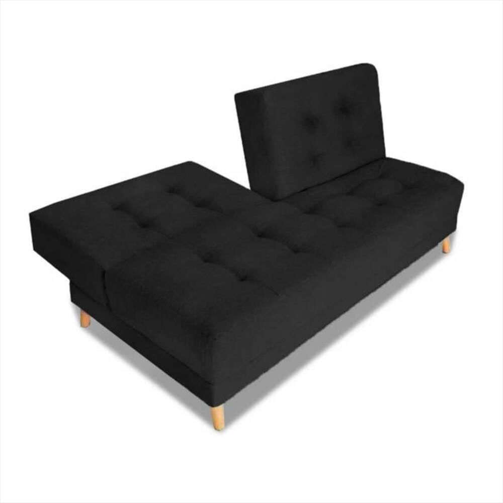 Sofá Cama Elastic Magic Class Microfibra Negro img #3