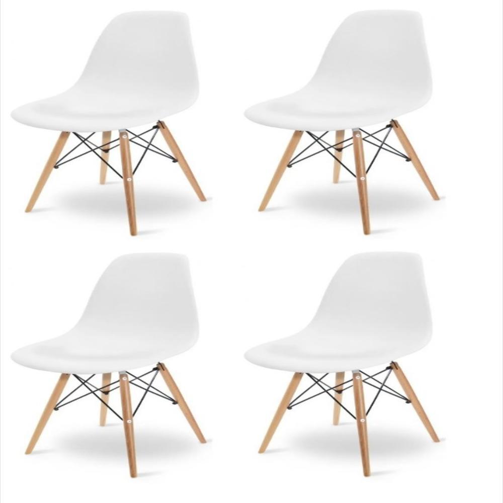 Kit 4 Sillas Charles Eames Madera Eiffel img #1