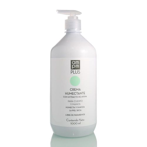 Crema corporal AMPM PLUS humectante con extracto de avena (1000  ml)