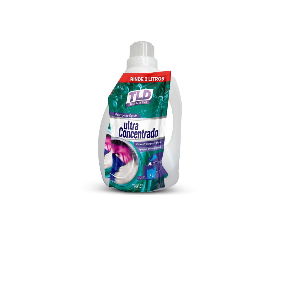 Detergente líquido T/L/D TODOS LOS DIAS ultra concentrado + botella (330  ml) img #1