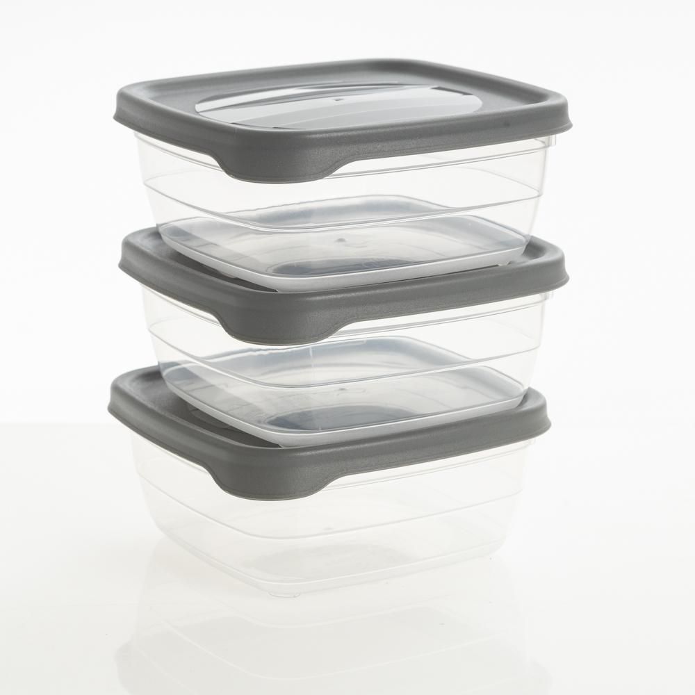 Set 3 Recipiente Cuadrad 500ml FINLANDEK ESENCIAL 21038 img #2