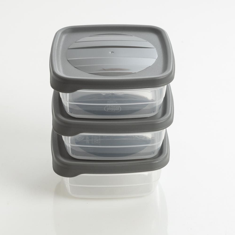 Set 3 Recipiente Cuadrad 500ml FINLANDEK ESENCIAL 21038 img #3