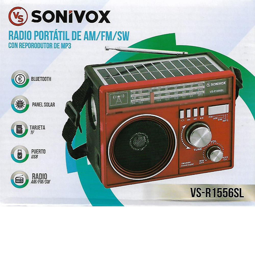 Radio Parlante Bluetooth Portatil Recargable Con FM AM SW