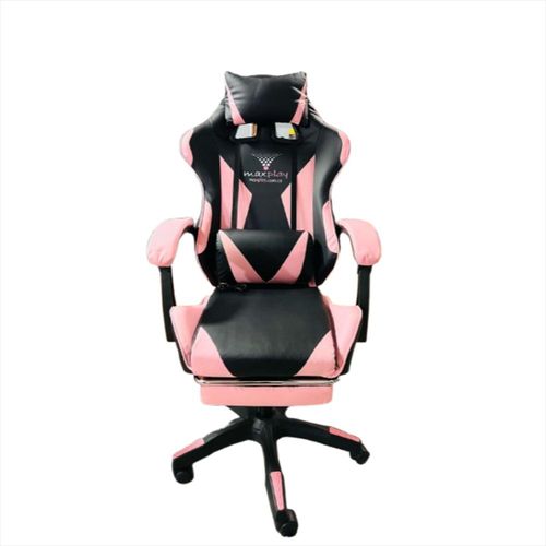 Silla Gamer Vibracion Lumbar Rosa/Negro
