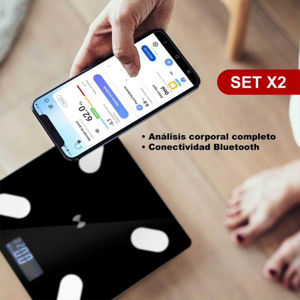 Set X2 Báscula Inteligente Bluetooth Con App, Pesa Digital img #2