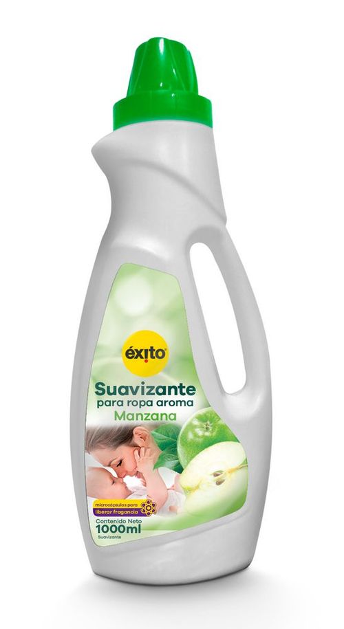 Suavizante EXITO MARCA PROPIA para ropa aroma manzana (1000  ml)