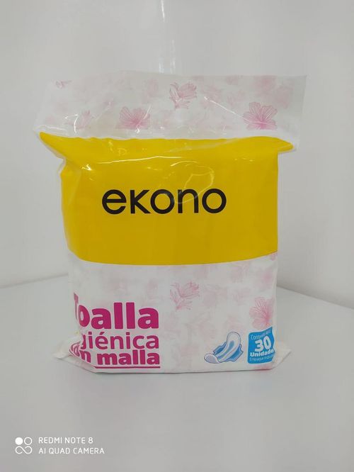 Toallas higiénicas EKONO con malla (30  und)