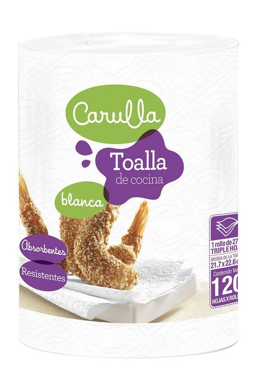 Toallas de cocina CARULLA triple hoja (120  und)