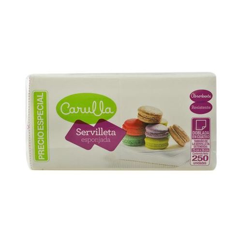 Servilletas CARULLA esponjadas (250  und)