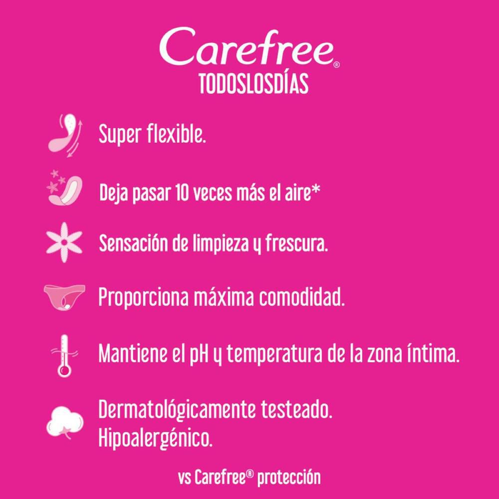 Protectores CAREFREE todos los días (100  und) img #3