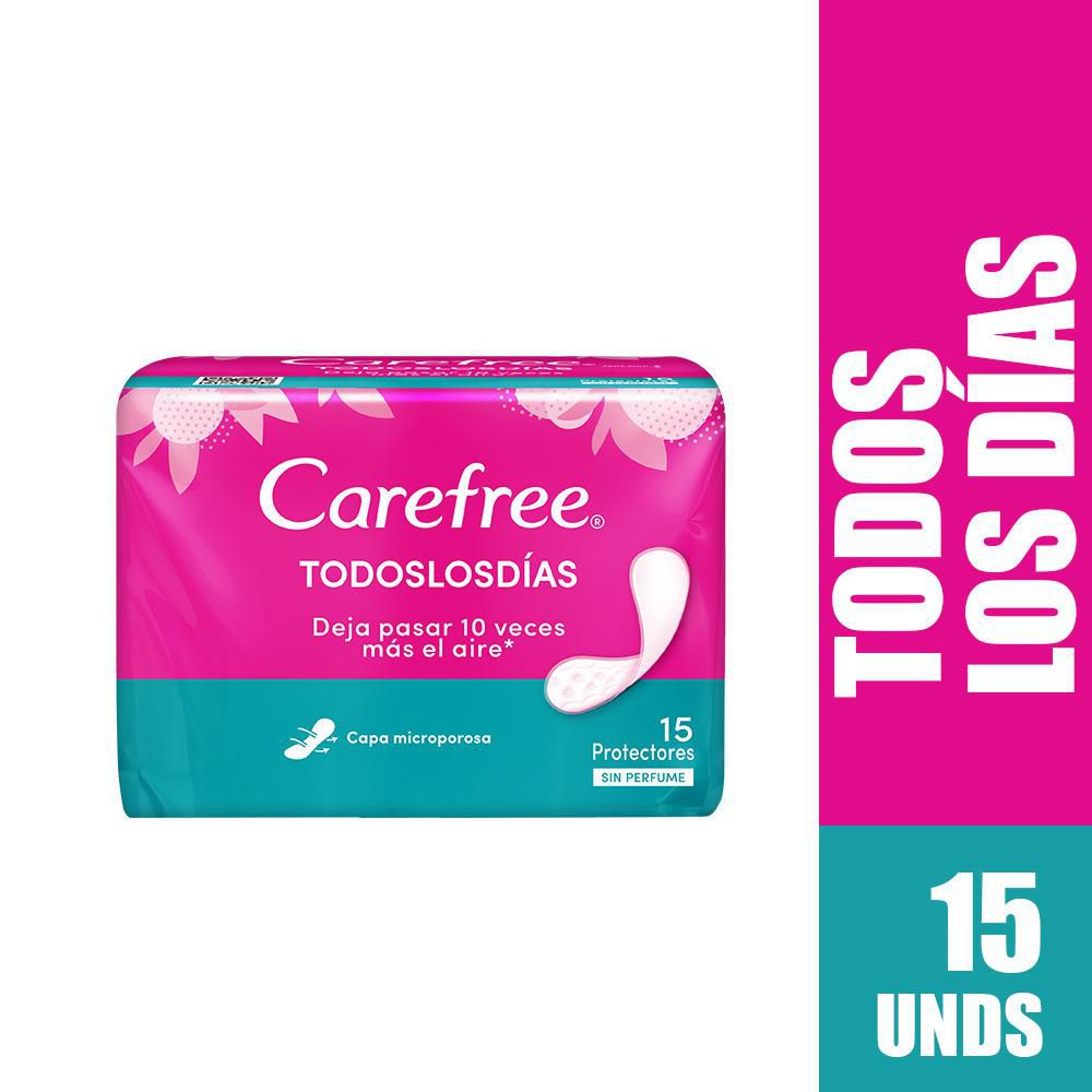 Protectores CAREFREE todos los días (15  und) img #1