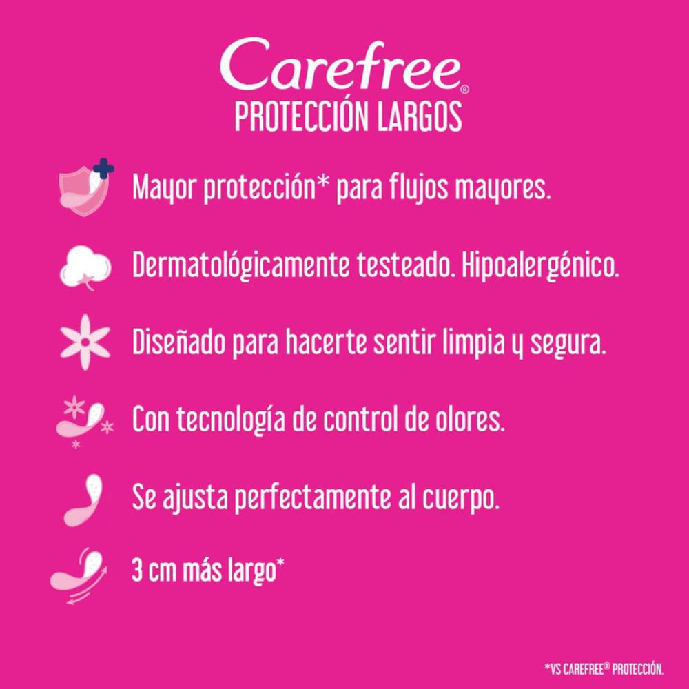 Protectores CAREFREE largos (40  und) img #3