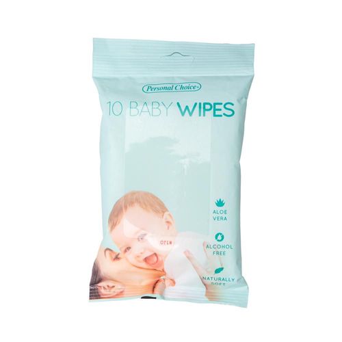 Toallitas húmedas PERSONAL CHOICE MARCA EXCLUSIV aloe vera (10  und)