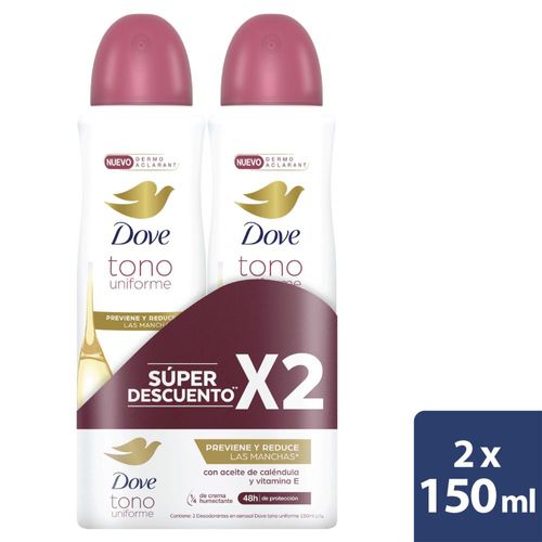 Desodorante DOVE dermo aclarante aerosol (300  ml)