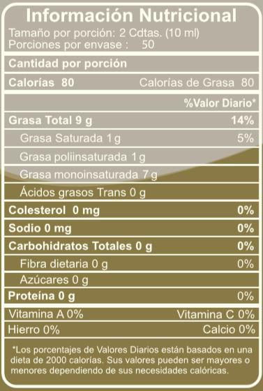 Aceite de oliva GOURMET extra virgen (500  ml)