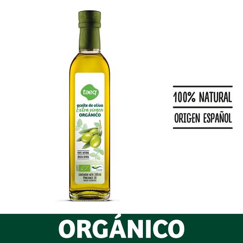 Aceite de oliva TAEQ extra virgen orgánico (500  ml)