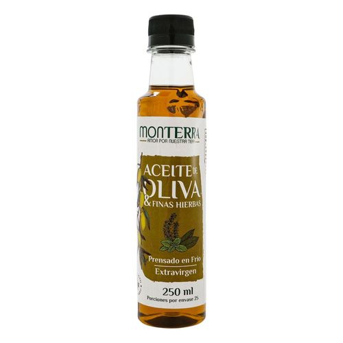 Aceite de oliva MONTERRA finas hierbas (250  ml)