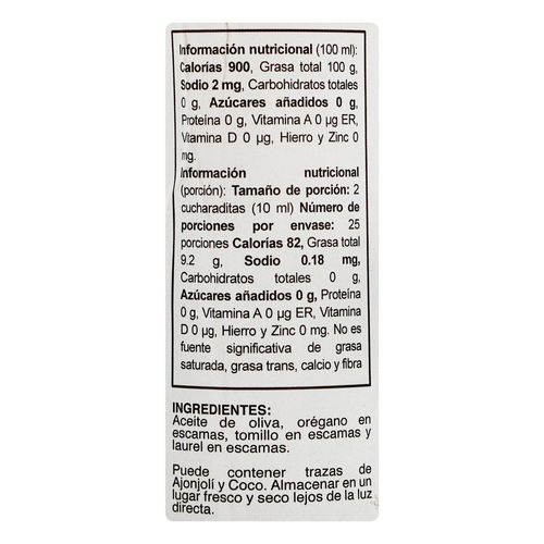 Aceite de oliva MONTERRA finas hierbas (250  ml)