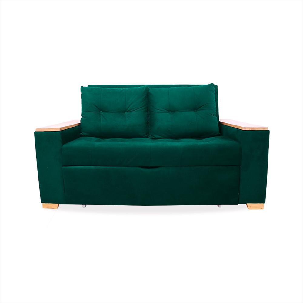 Sofa Cama Weber Verde + Cojines img #1