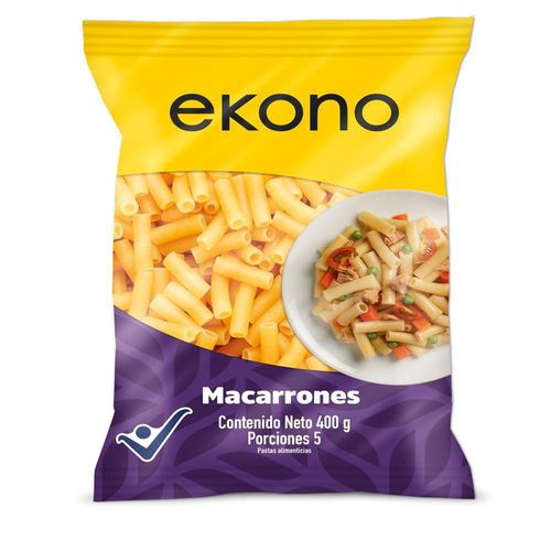 Pastas EKONO macarrones (400  gr)