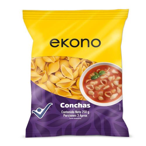 Pastas EKONO conchas (250  gr)
