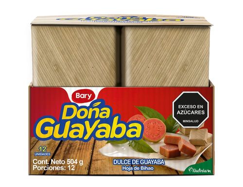 Bocadillo DONA GUAYABA en hoja de bihao (504  gr)