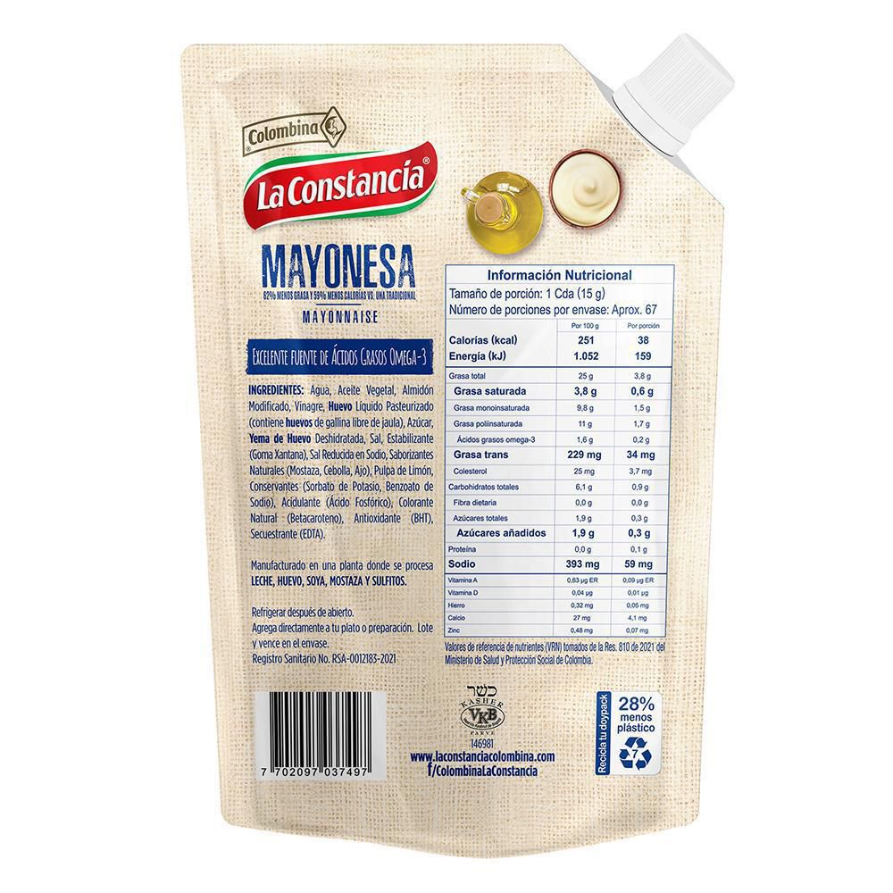 Mayonesa LA CONSTANCIA doy pack (1000  gr) img #2