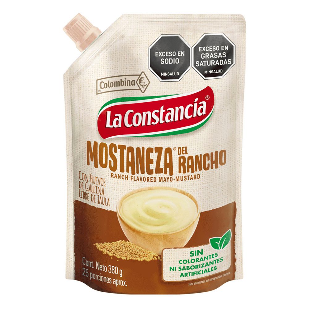 Salsa mostaneza LA CONSTANCIA del rancho (380  gr) img #1