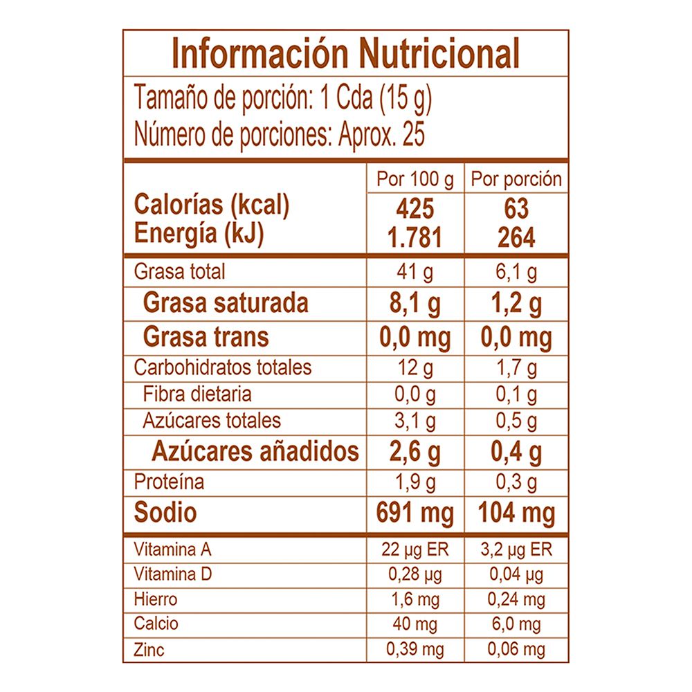 Salsa mostaneza LA CONSTANCIA del rancho (380  gr) img #4
