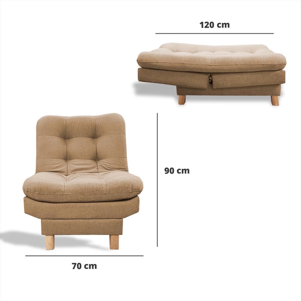 Poltrona Widmer Clic Clac 3 Posiciones Camel img #5