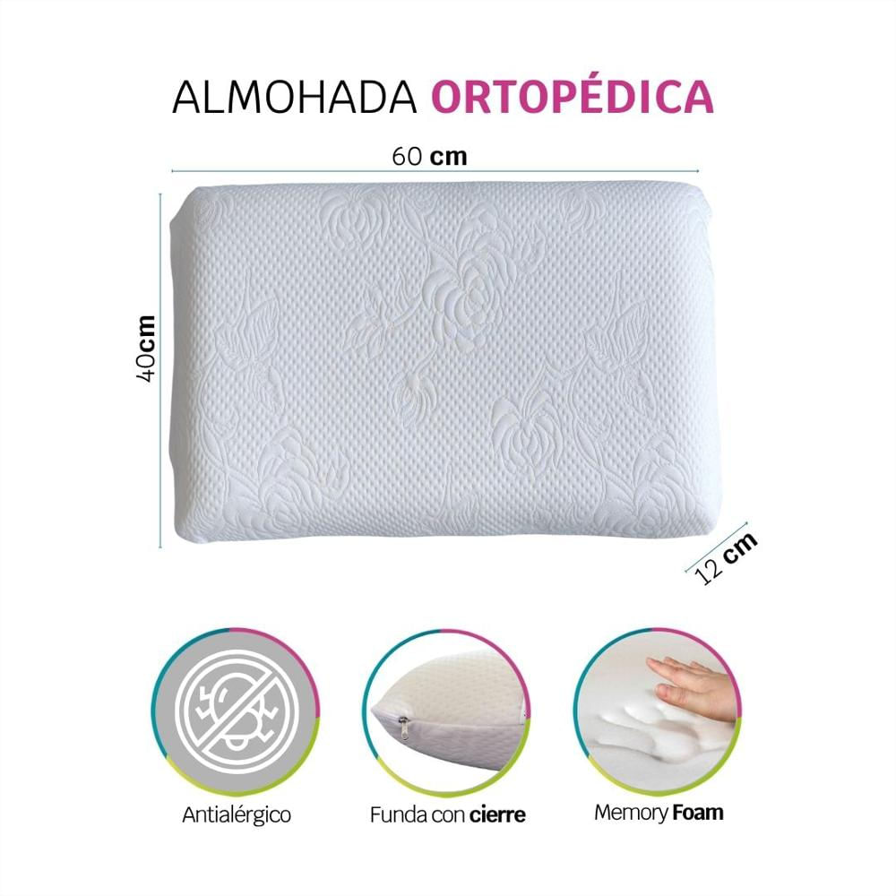 Almohada Plana Memory Foam img #2