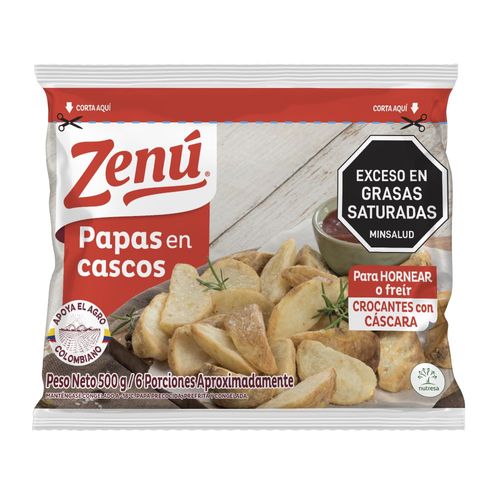 Papas en Casco Congeladas ZENU 500  gr