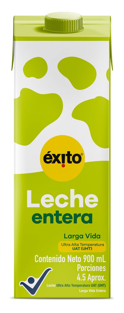 Leche EXITO MARCA PROPIA en caja entera (900  ml)