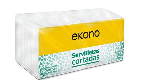 Servilletas EKONO cortadas (300  und)