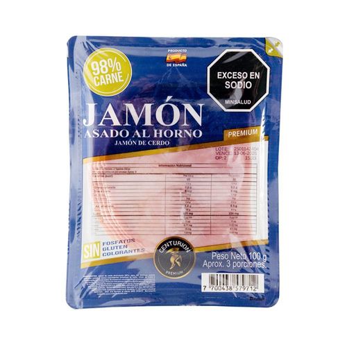 Jamón  CENTURION tajado (100  gr)