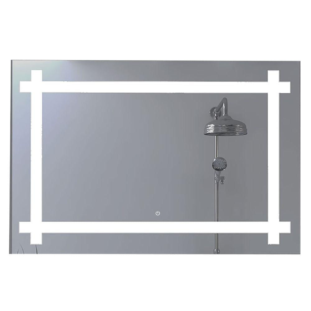 Espejo Rectangular Broni, Gris, Con Luz Led Y Touch img #3