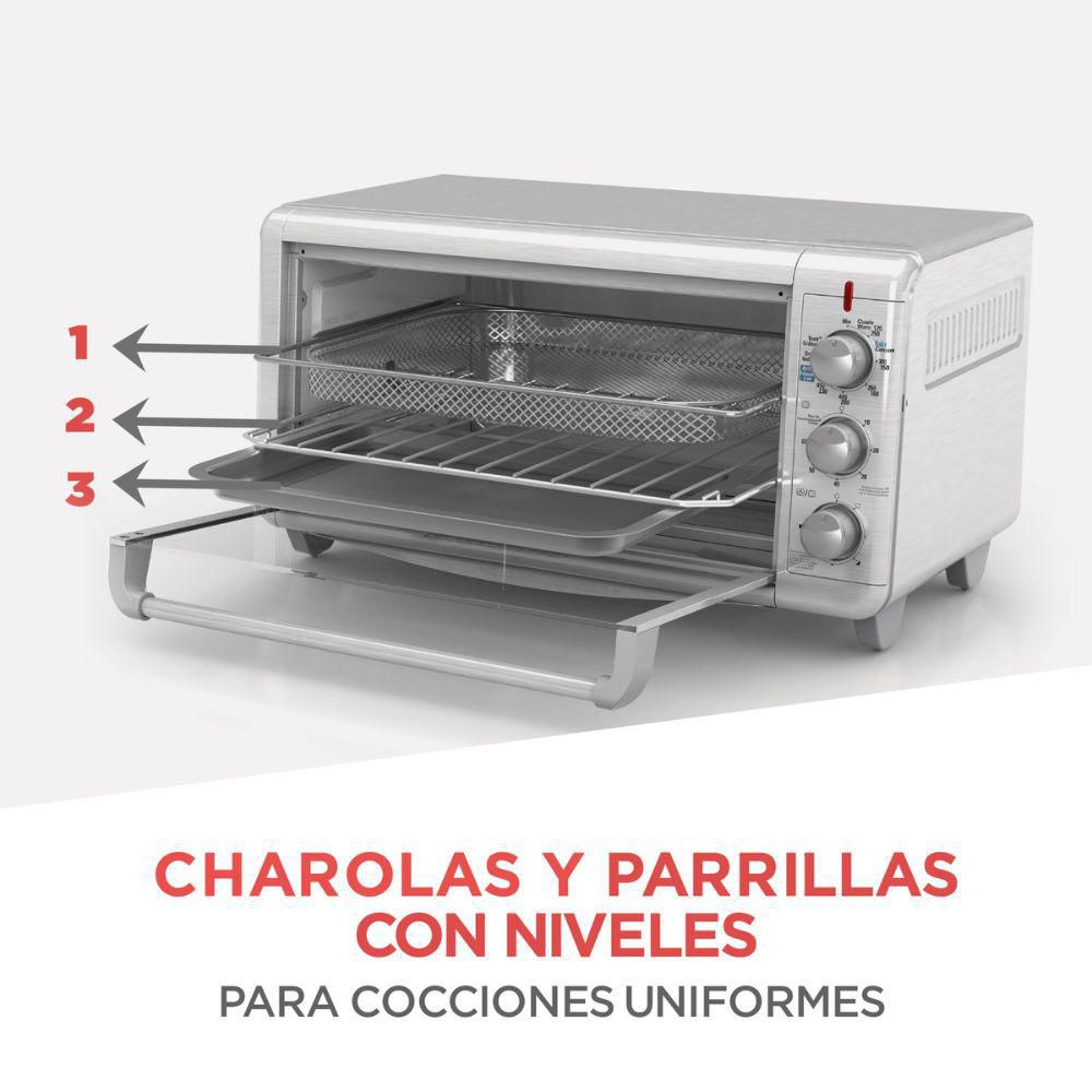 Horno Freidor Con Aire 30 Lts BLACK & DECKER TO3265XSS img #2