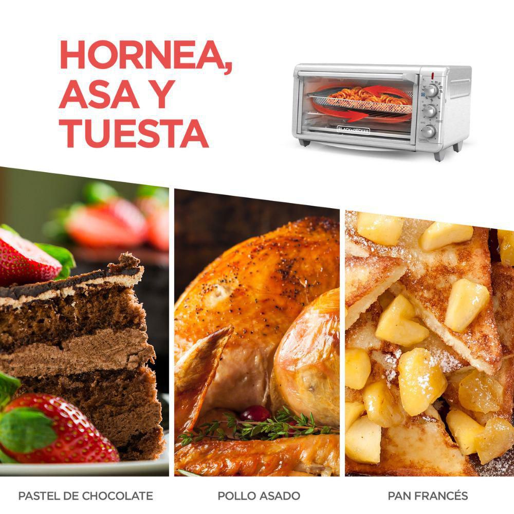 Horno Freidor Con Aire 30 Lts BLACK & DECKER TO3265XSS img #7