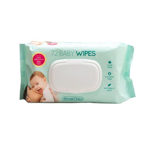 Toallitas húmedas PERSONAL CHOICE MARCA EXCLUSIV aloe vera (72  und)
