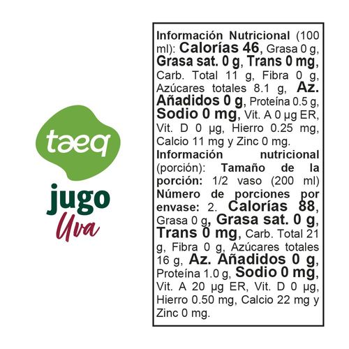 Jugo TAEQ uva (1  und)