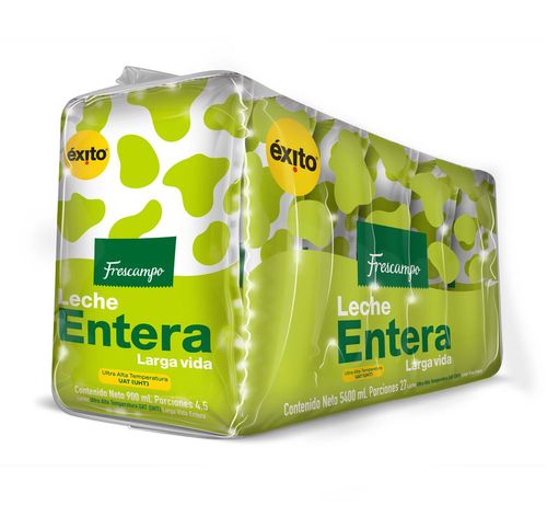 Leche FRESCAMPO entera UHT paquete (5400  ml)