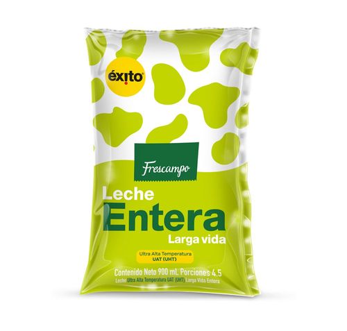 Leche FRESCAMPO entera UHT bolsa (900  ml)