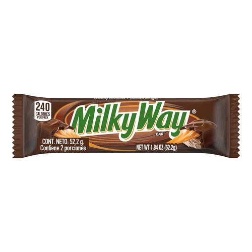 Barra de chocolate MILKY WAY chocolate y caramelo (52.2  gr)