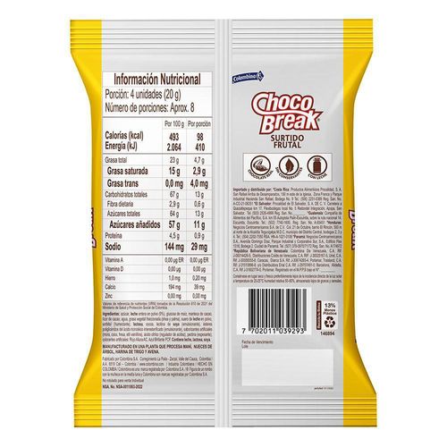 Chocolates CHOCOBREAK rellenos surtidos (150  gr)