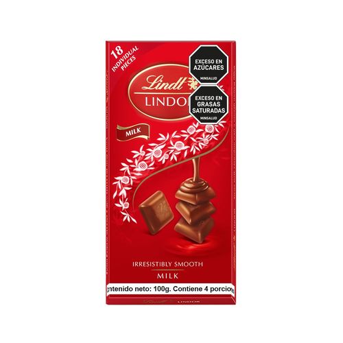 Barra de chocolate LINDT milk irresistible (100  gr)