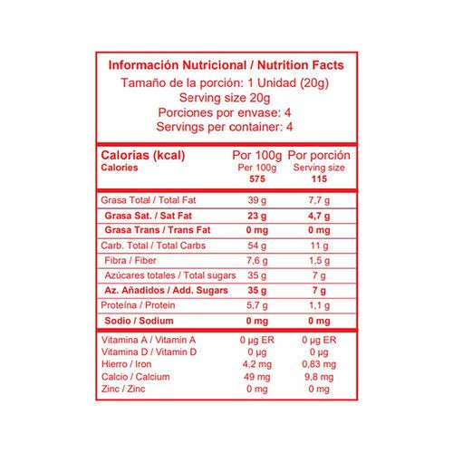 Barra de chocolate EQUIORI orgánico oscuro (80  gr)