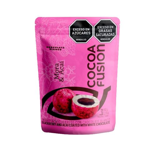 Bombones de chocolate MOUNTAIN FOOD mora y acaí cocoa fusión (60  gr)